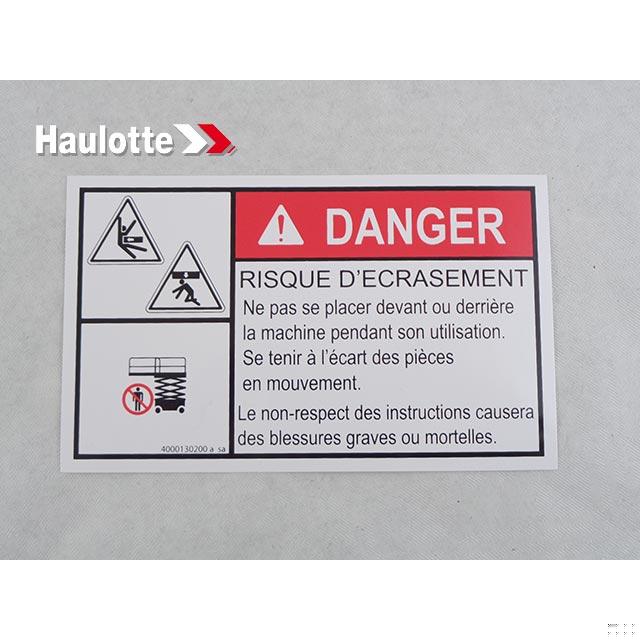Haulotte Part # 4000130200 - BODY CRUSHING