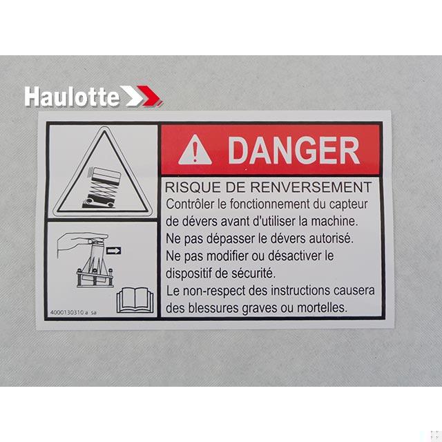 Haulotte Part # 4000130310 - TROUBLESHOOTING