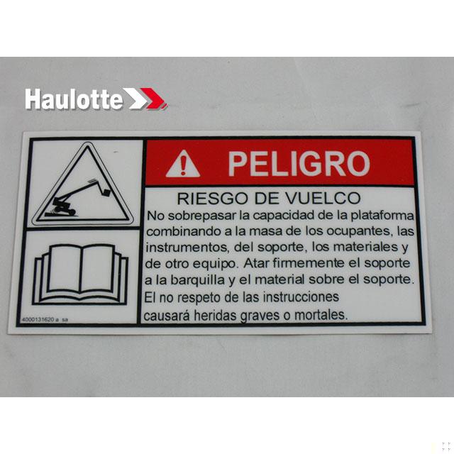 Haulotte Part # 4000131620 - INFORMATION EXPLANATION
