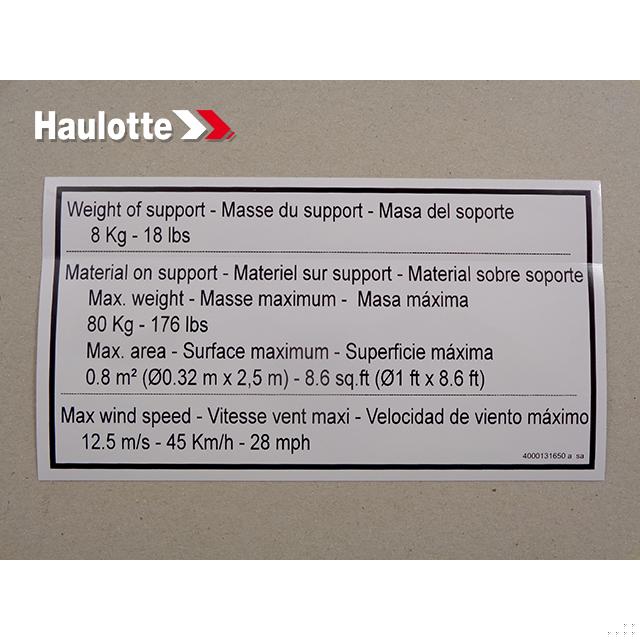 Haulotte Part # 4000131650 - INFORMATION EXPLANATION
