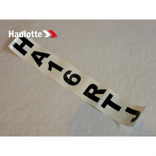 Haulotte Part # 4000138090 - COMMERCIAL NAME LABEL