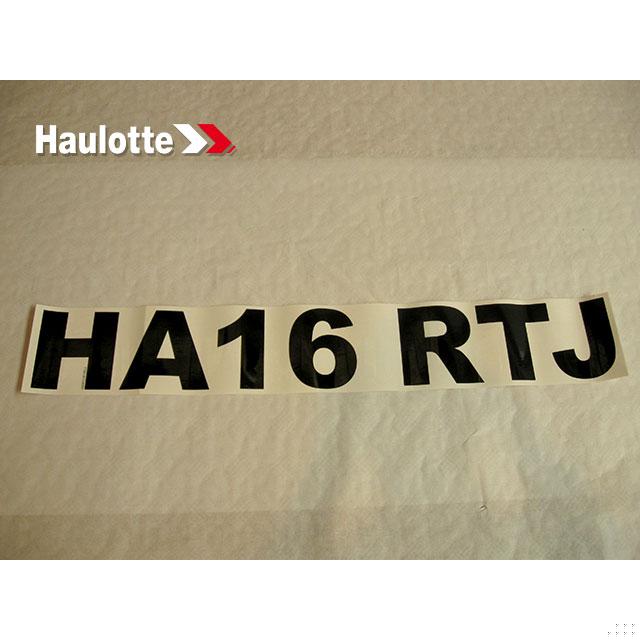 Haulotte Part # 4000138100 - COMMERCIAL NAME LABEL