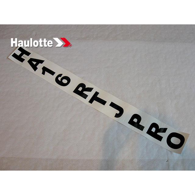 Haulotte Part # 4000138110 - COMMERCIAL NAME LABEL