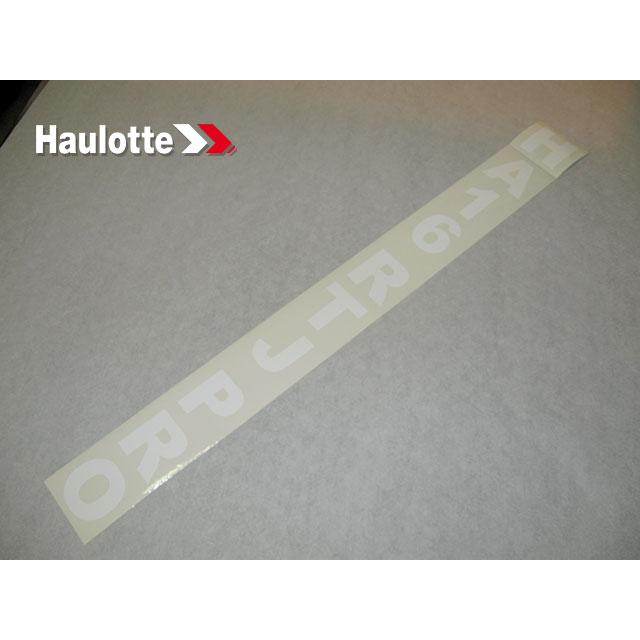 Haulotte Part # 4000138230 - COMMERCIAL NAME LABEL