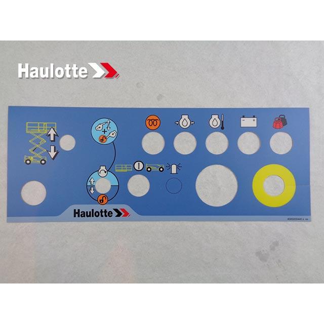 Haulotte Part # 4000205440 - LOWER CONTROL BOX DECAL