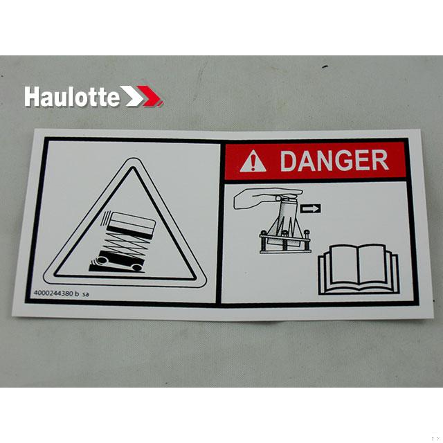 Haulotte Part # 4000244380 - TROUBLESHOOTING