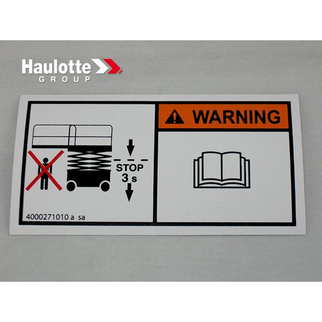 Haulotte Part # 4000271010 - INFORMATION EXPLANATION