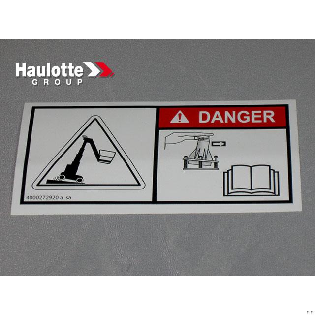 Haulotte Part # 4000272920 - TROUBLESHOOTING