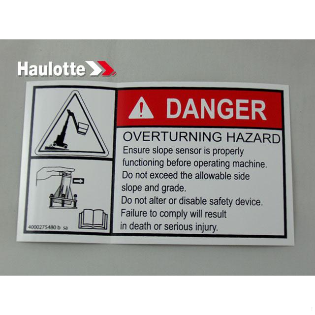 Haulotte Part # 4000275480 - TROUBLESHOOTING