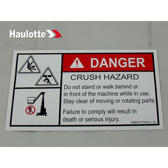 Haulotte Part # 4000275590 - BODY CRUSHING