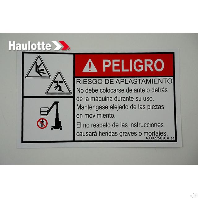Haulotte Part # 4000275610 - BODY CRUSHING