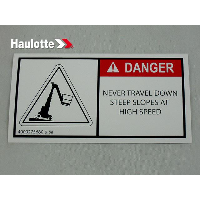 Haulotte Part # 4000275680 - PROHIBITED MOVE