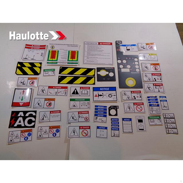 Haulotte Part # 4000389530 - COM EXCEPT USA-CAN LABEL
