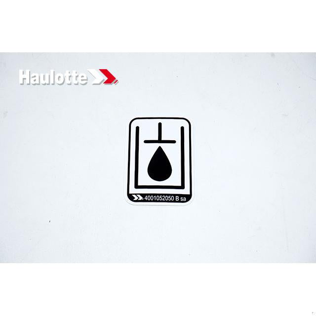 Haulotte Part # 4001052050 - INFO-EXPLANATION LABEL