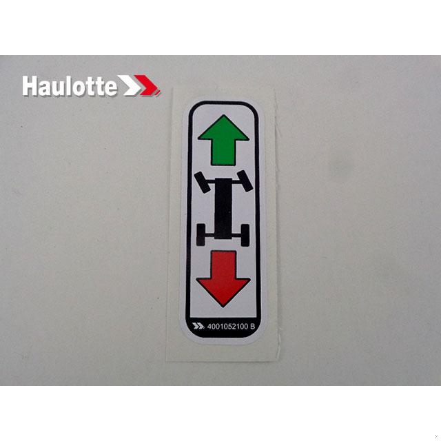 Haulotte Part # 4001052100 - MOV MANAGEMENT LABEL