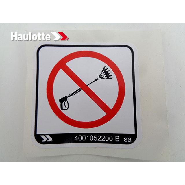 Haulotte Part # 4001052200 - ELECTROCUTION DANGER