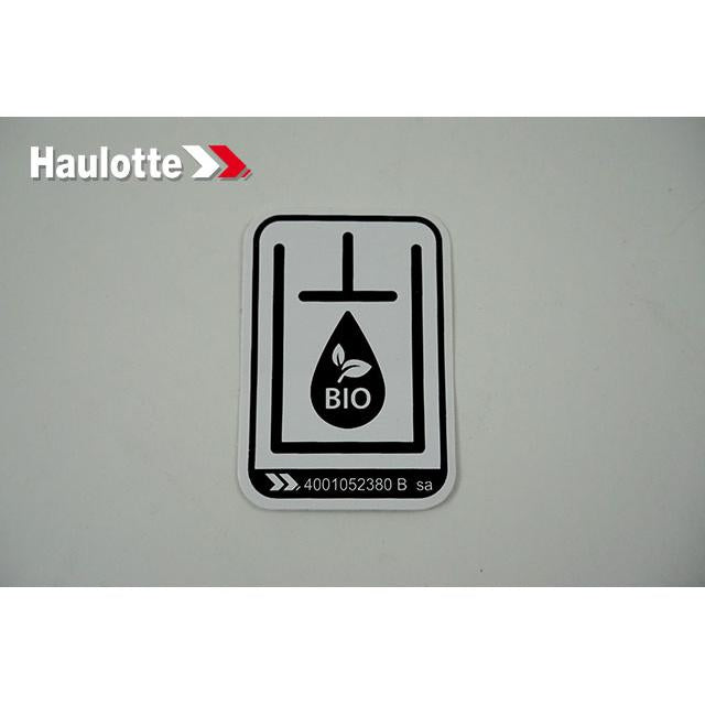 Haulotte Part # 4001052380 - INFO-EXPLANATION LABEL
