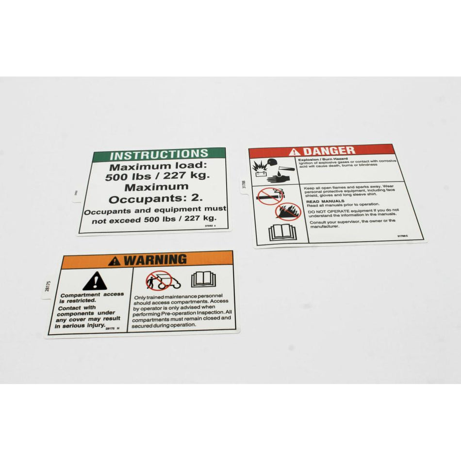 Genie Part # 46192. 46192GT - DECAL KIT. WORDS. Z30N/Z20