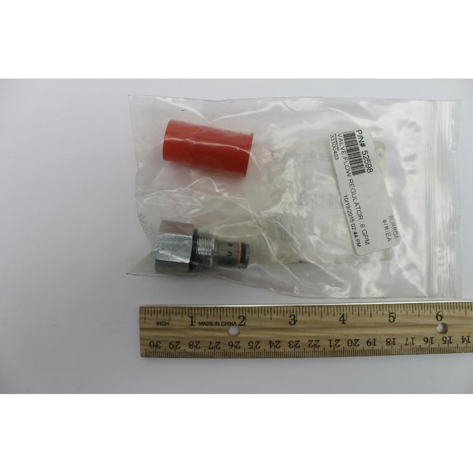 Genie Part # 52598. 52598GT - VALVE. FLOW REGULATOR .8 GPM