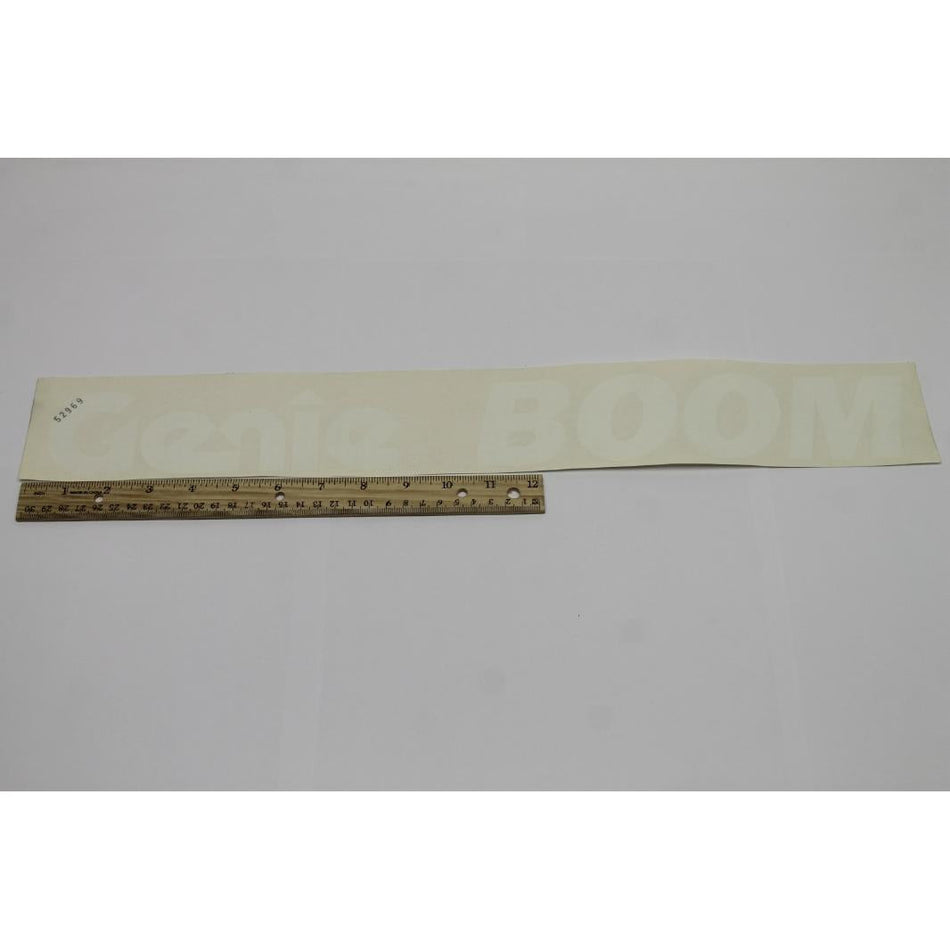 Genie Part # 52969. 52969GT - DECAL. COSMETIC. GENIE BOOM. HORZ