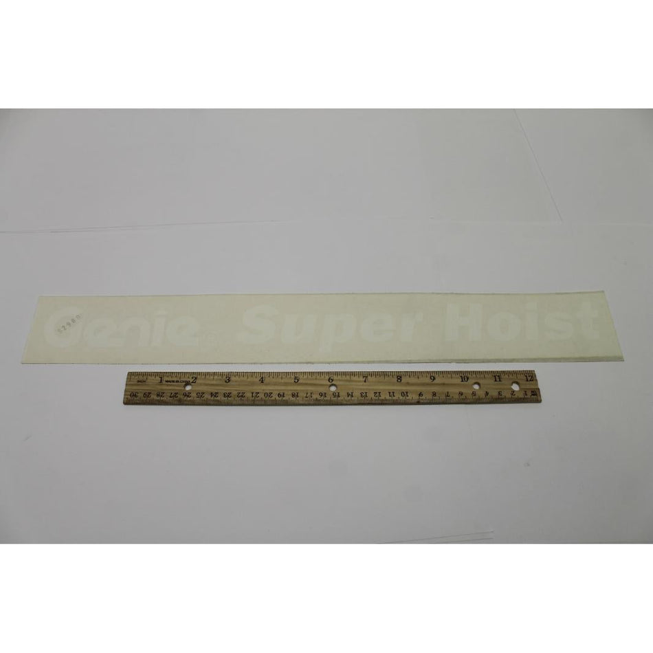 Genie Part # 52980. 52980GT - DECAL. COSMTC. GENIE SUPER HOIST