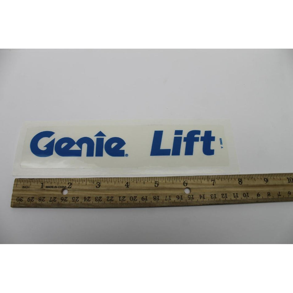 Genie Part # 52982. 52982GT - DECAL. COSMETIC. GENIE LIFT
