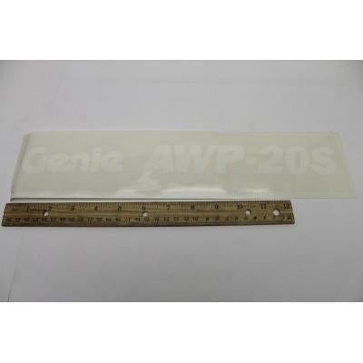 Genie Part # 52999. 52999GT - DECAL. COSMETIC. GENIE AWP-20S