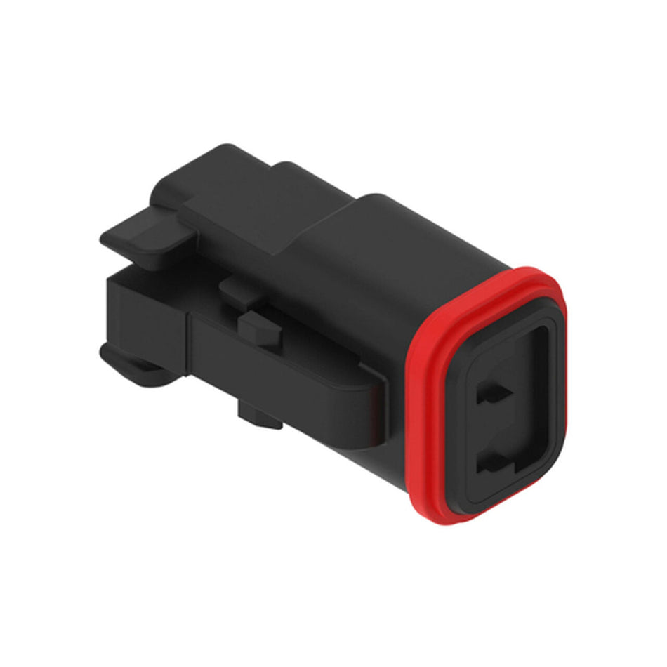 Black Internal Electrical Connector Housing. 2 Cavities - 57M10517