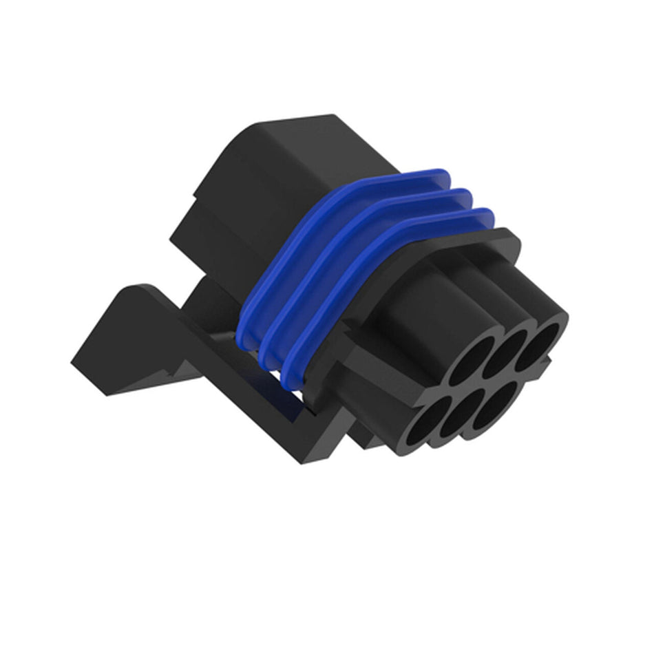 Black External Electrical Connector Housing. 6 Cavities - 57M7260