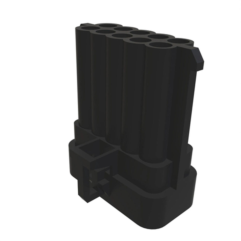 Black Internal Electrical Connector Housing. 10 Cavities - 57M7265