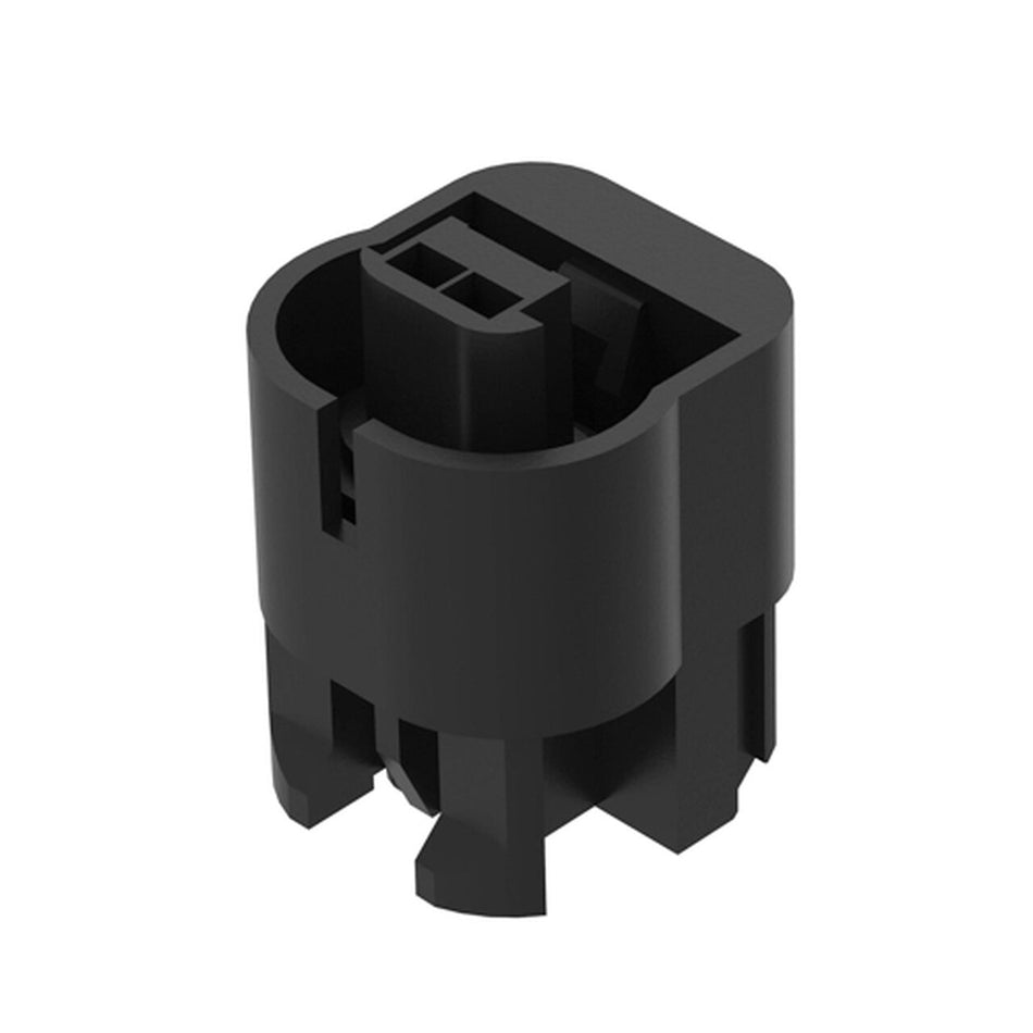 Black External Electrical Connector Housing. 2 Cavities - 57M8601