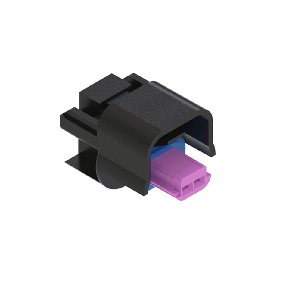 Black External Electrical Connector Housing. 2 Cavities - 57M8924