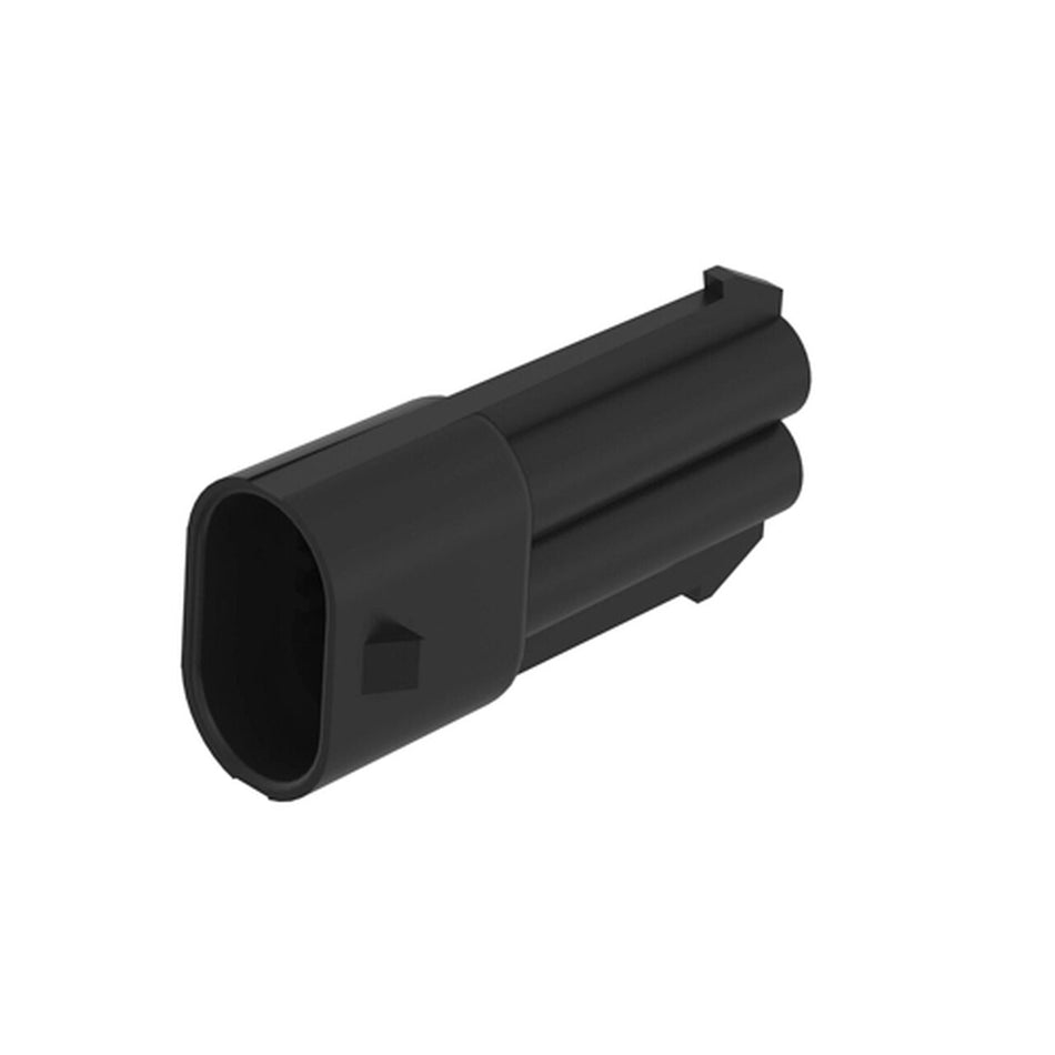 Black Internal Electrical Connector Housing. 2 Cavities - 57M8958