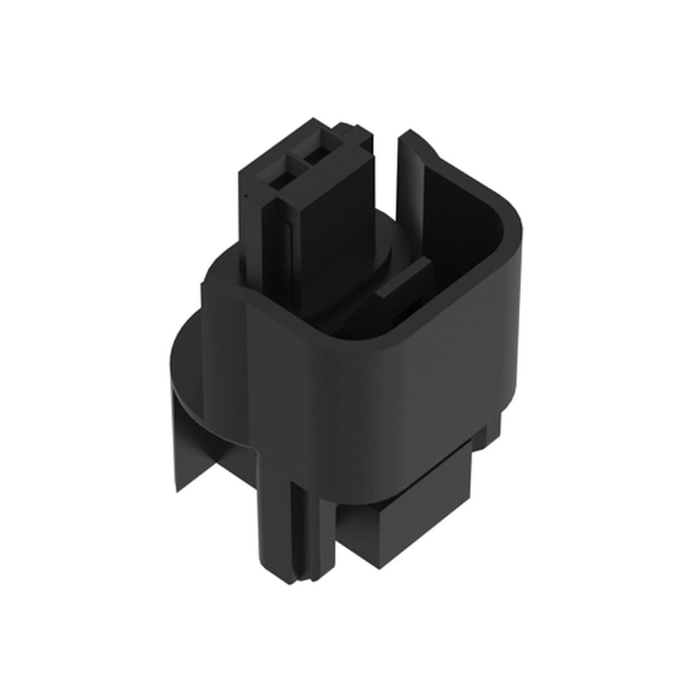 Black External Electrical Connector Housing. 2 Cavities - 57M9210