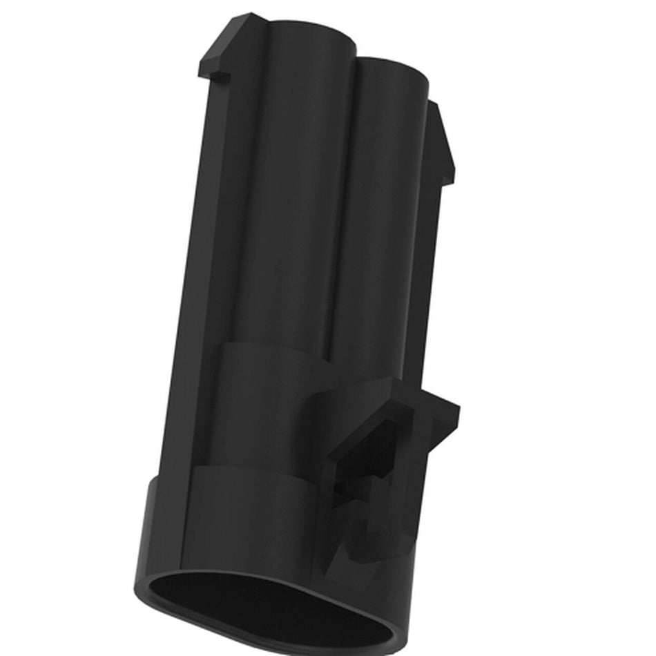 Black Internal Electrical Connector Housing. 2 Cavities- 57M9960