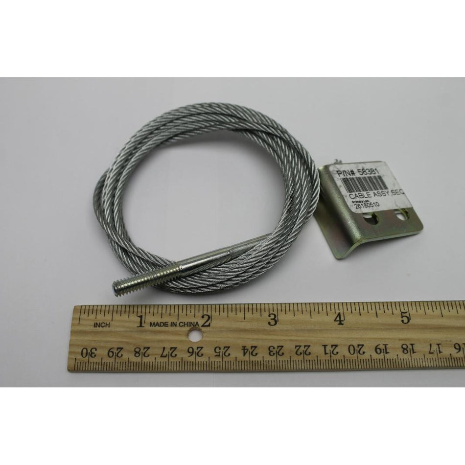 Genie Part # 58381. 58381GT - CABLE ASSY. SEQ. CARRIAGE. GR20