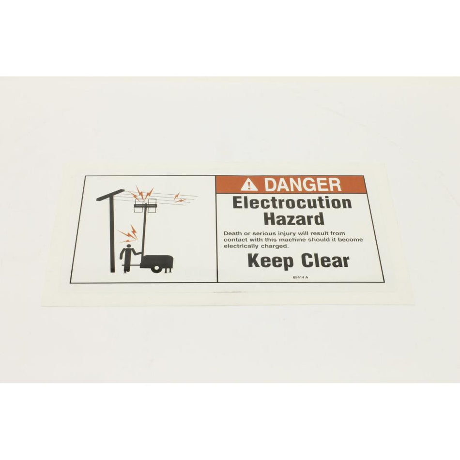 Genie Part # 65414. 65414GT - DECAL. DANGER. ELEC HAZARD. TML