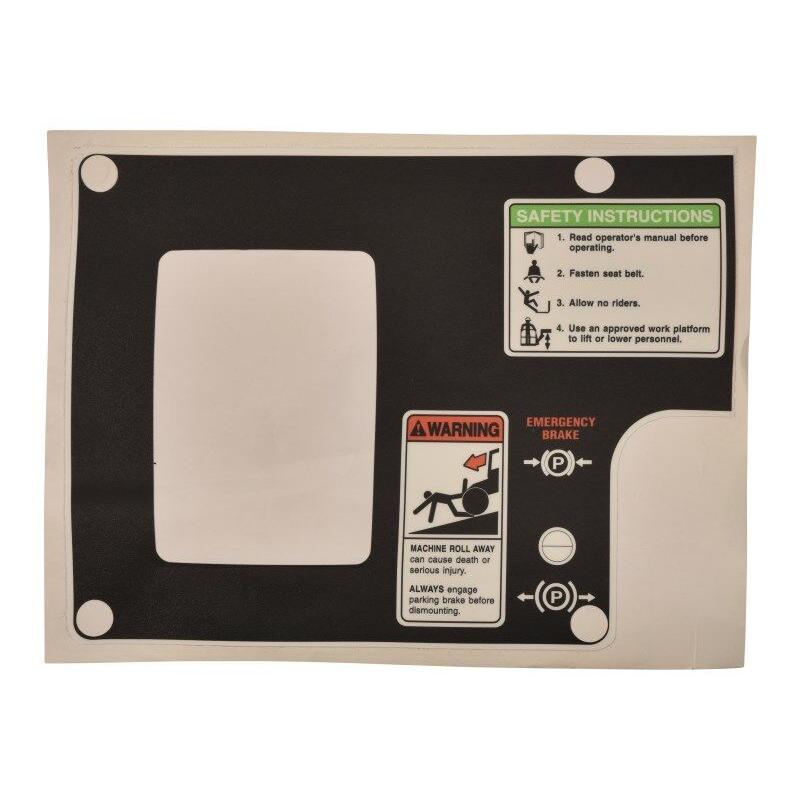 JLG Part # 7099352 - OVERLAY CONSOLE LH