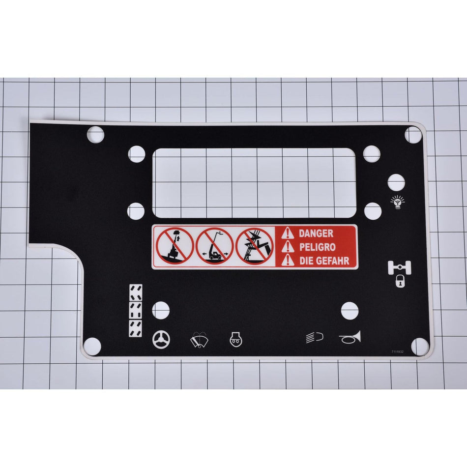 JLG Part # 7111832 - OVERLAY CONSOLE R.H.
