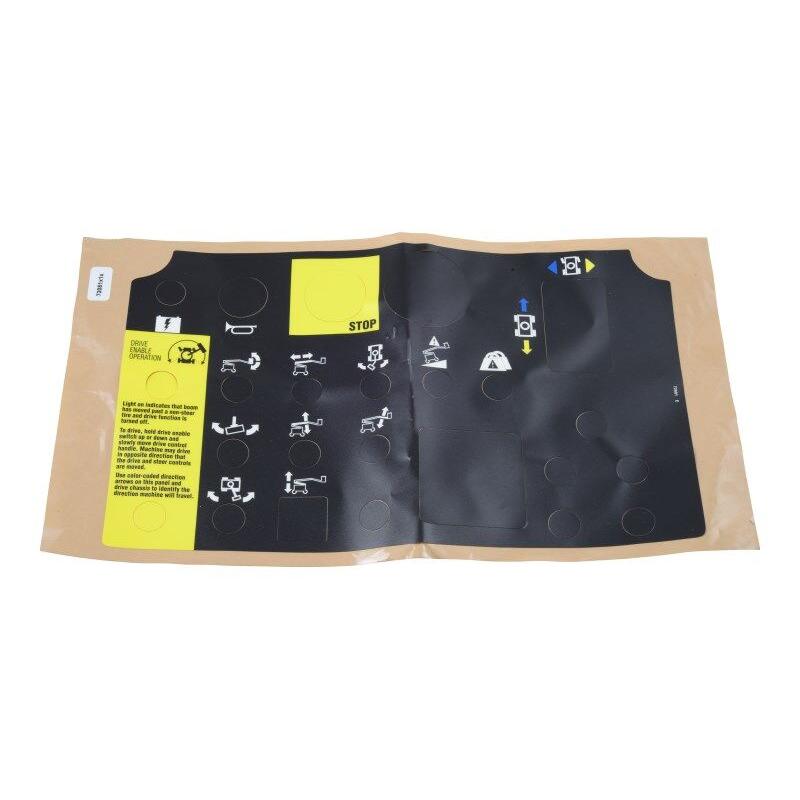 JLG Part # 72081 - Genie-DECAL. PLTFM CONTROL PANEL
