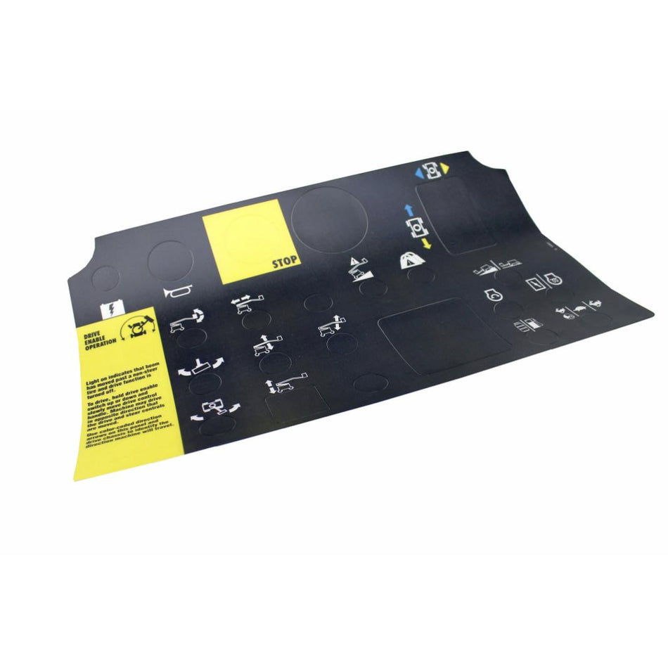 Genie Part # 72095. 72095GT - DECAL. PLATFORM CONTROL PANEL