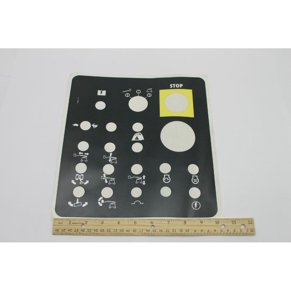 Genie Part # 72444. 72444GT - DECAL.GROUND CONTROL PANEL