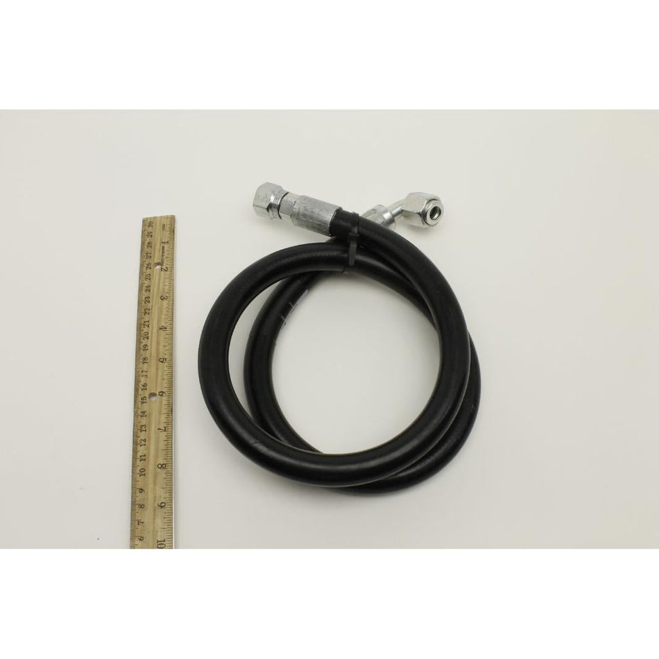 Genie Part # 75278-4329. 75278-4329GT - HOSE ASSY. 1/2. 90 FEM. STR FEM