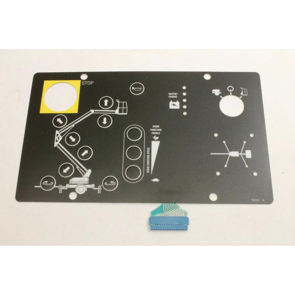Genie Part # 76095. 76095GT - DECAL. GROUND CONTL PANEL. TMZ34