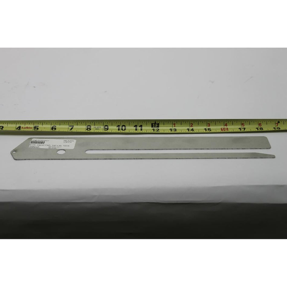 Genie Part # 822600. 822600GT - SHIM. WEAR PAD. 340 x 55. 16GA