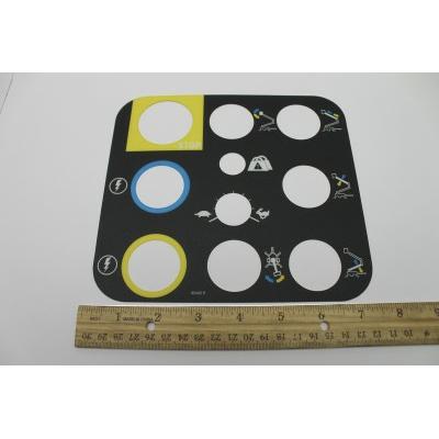 Genie Part # 82402. 82402GT - DECAL. PLAT CNTRL PANEL. TZ34***
