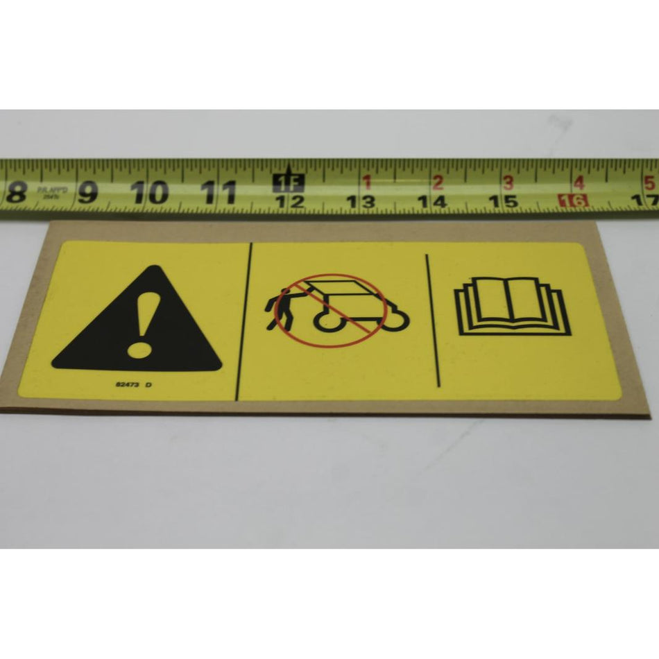 Genie Part # 82473. 82473GT - DECAL SYMBOL COMP ACCESS