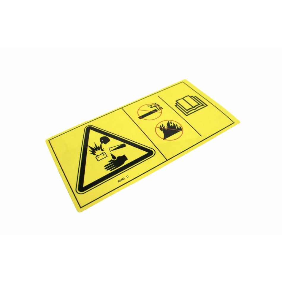 Genie Part # 82481. 82481GT - DECAL SYMBOL BATTERY SAFETY