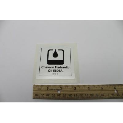 Genie Part # 82515. 82515GT - DECAL. OIL. HYD. CHEVRON AVIATION