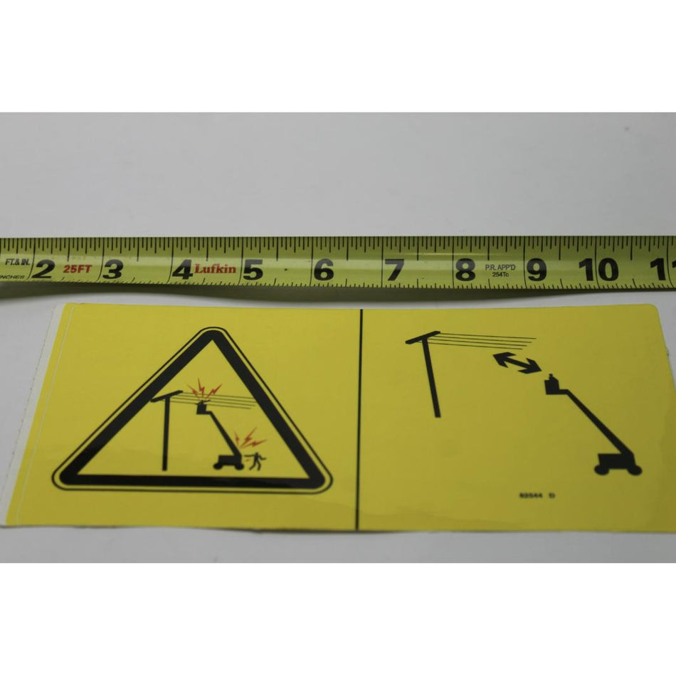 Genie Part # 82544. 82544GT - DECAL. DANGER. ELEC.HAZ.STAY CLR